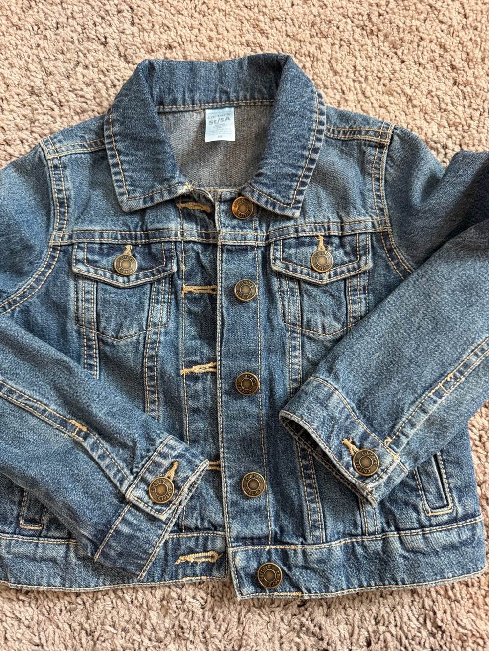 Carter's Blue Denim Jean Jacket for Kids